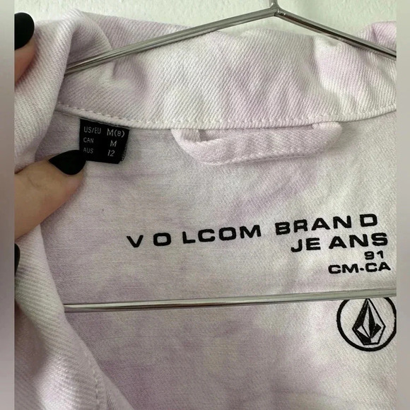 NWT Volcom Radstone Jean Jacket in Light Orchid - Picture 7 of 10